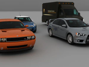 3d collection of 10 hd cars 3D Model