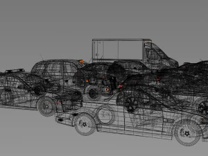 3d collection of 10 hd cars 3D Model