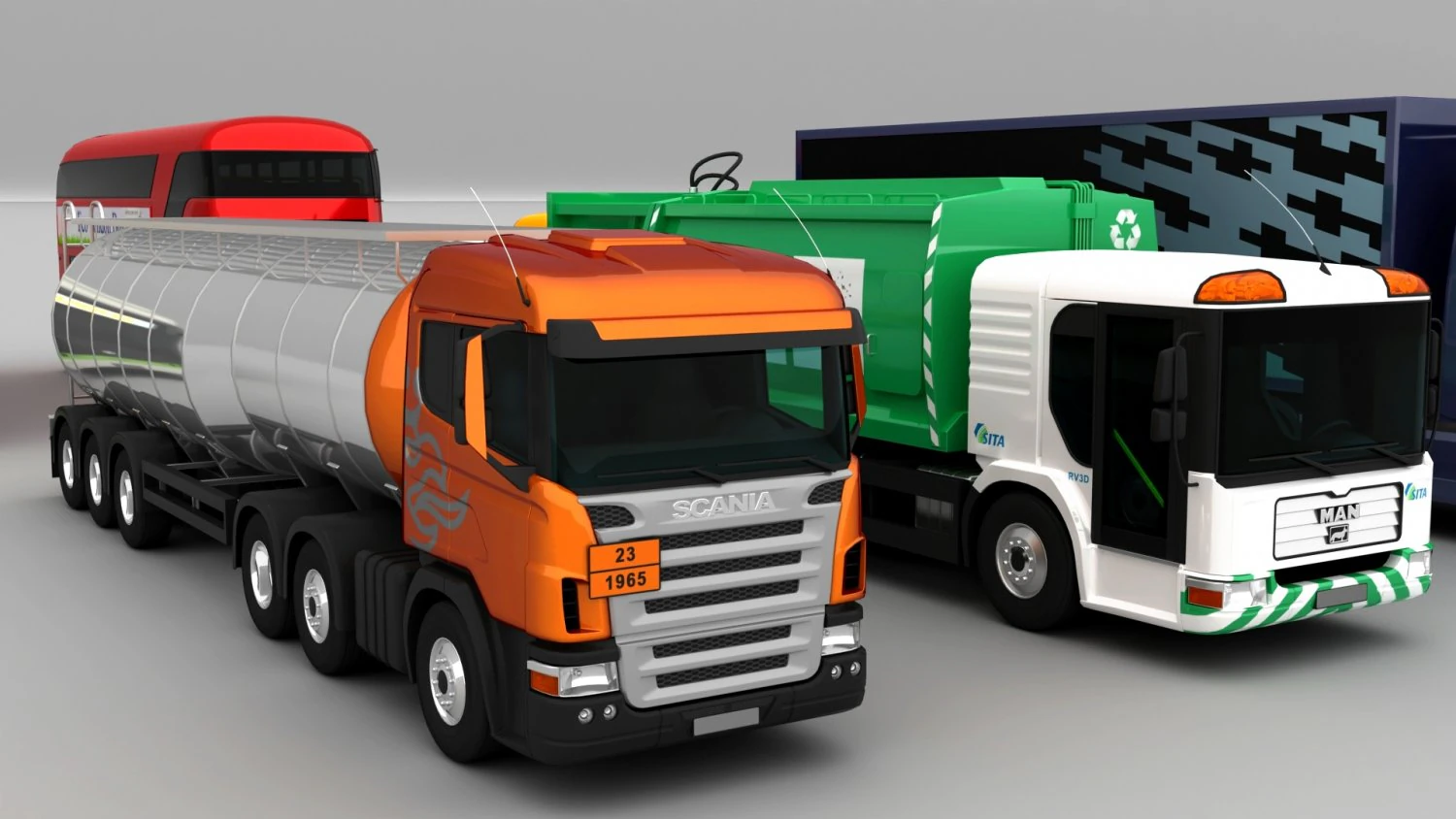 3d collection of 8 hd cars 3D Model .c4d .max .obj .3ds .fbx .stl .blend 