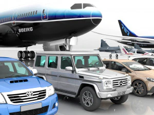 40 high quality vehicle models 3D Model