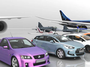 40 high quality vehicle models 3D Model