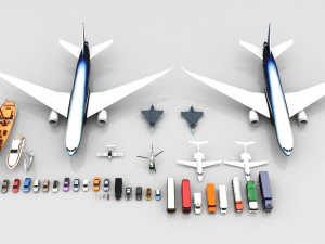 40 high quality vehicle models 3D Model