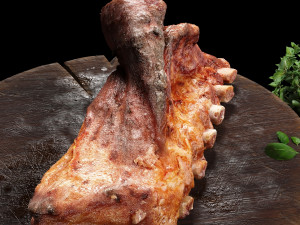 meat on the bone fried with all textures and materials 3D Модель