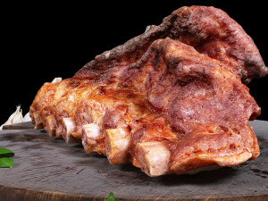 meat on the bone fried with all textures and materials 3D Модель