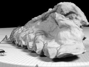 meat on the bone fried with all textures and materials 3D Модель