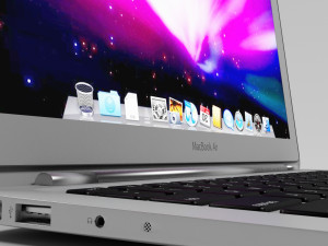 macbook air 3Dモデル