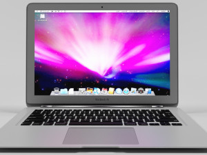 macbook air 3Dモデル