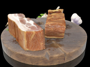 Smoked bacon 3D Models