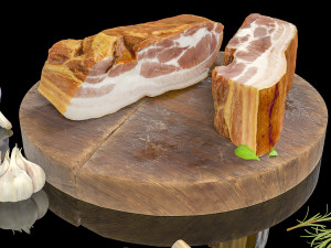 Smoked bacon Modello 3D