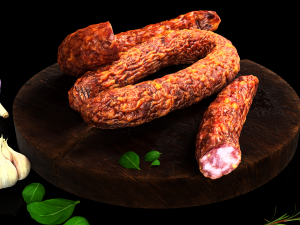 Smoked sausage 3D 模型