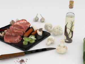 Pork neck 3D 模型