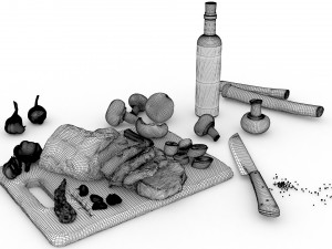 Pork neck 3D 模型