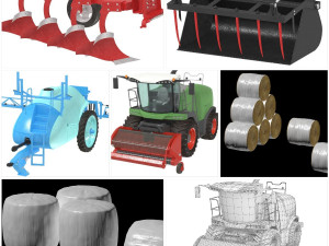Agricultural machinery 3D Model