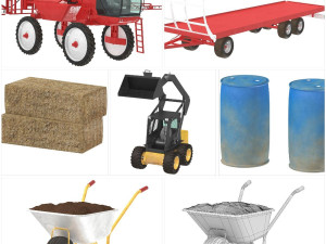 Agricultural machinery 3D Model