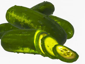 Vegetables and fruits 3D Model