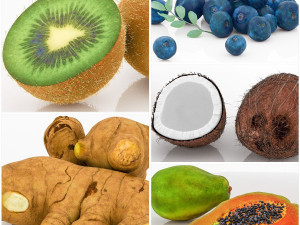 Vegetables and fruits 3D Model