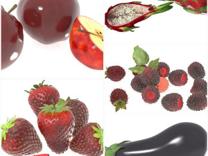Vegetables and fruits model 3D Model