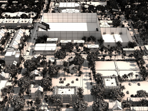 Low poly suburb 3D Model