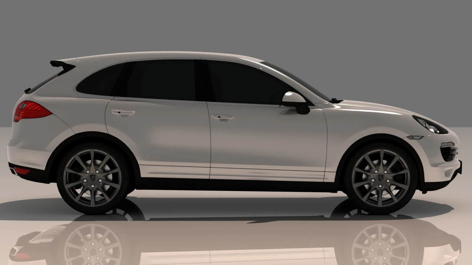 Porshe Cayenne 3D Model .c4d .max .obj .3ds .fbx .stl .blend 