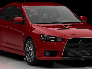 Mitsubishi Lancer Evo X 3D Model