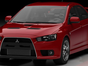 Mitsubishi Lancer Evo X Model 3D