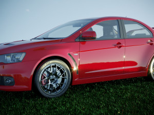 Mitsubishi Lancer Evo X 3D Модель