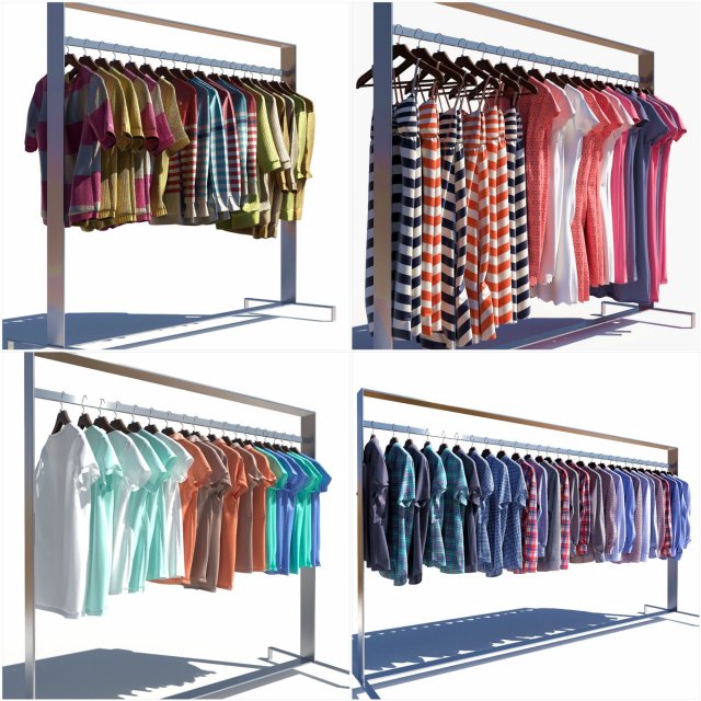 Clothing for the store 3D मॉडल .c4d .max .obj .3ds .fbx .stl .blend 
