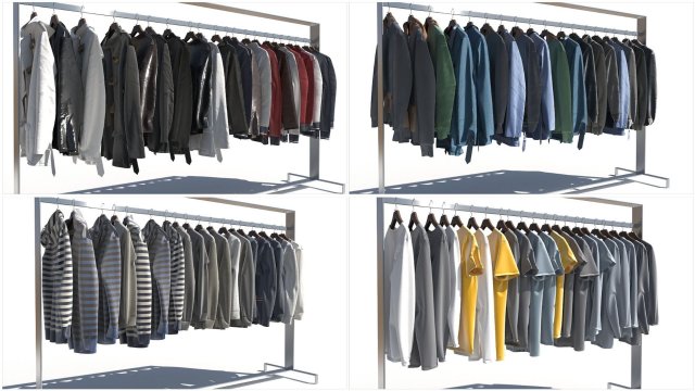 Clothing for the store Modelo 3D .c4d .max .obj .3ds .fbx .stl .blend 