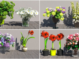 Flowers for the interior 3D मॉडल