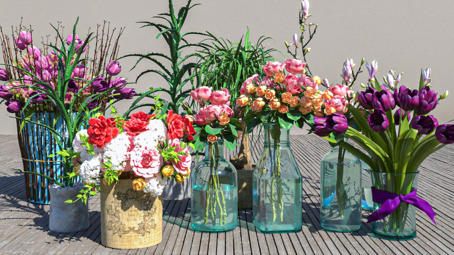 Flowers for the interior 3D Model .c4d .max .obj .3ds .fbx .stl .blend 