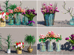 Flowers for the interior 3D Model