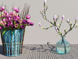 Flowers for the interior 3D Model