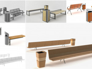 Benches Modelo 3D