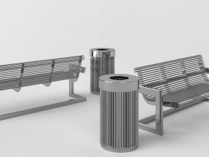 Benches 3D-Modell