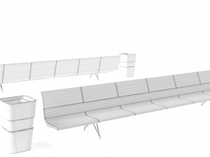 Benches 3D-Modell