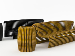 Benches Model 3D