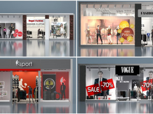 Shop window 3Dモデル