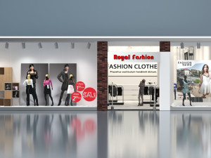 Shop window Model 3D