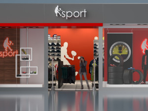 Shop window Model 3D