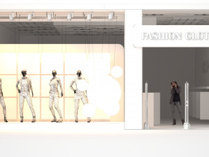 Shop window Model 3D