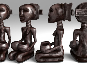 African figurines 3D Model