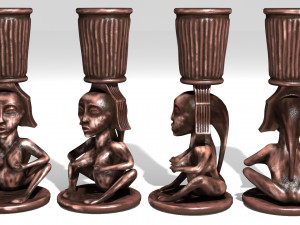 African figurines 3D Model