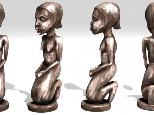 African figurines 3D Model
