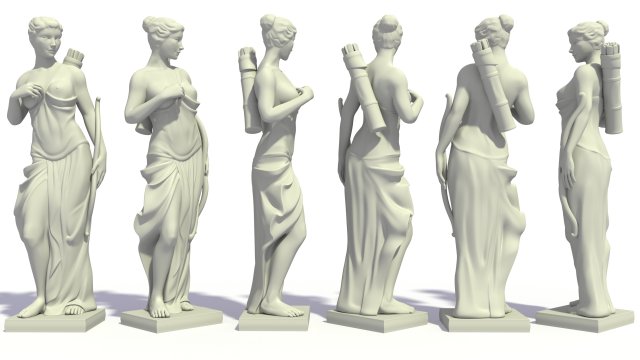 Archer sculpture 3Dモデル .c4d .max .obj .3ds .fbx .stl .blend 
