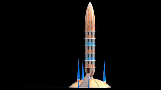 heroes 3 tower magic guild forgamelp Model 3D .c4d .max .obj .3ds .fbx .stl .blend 
