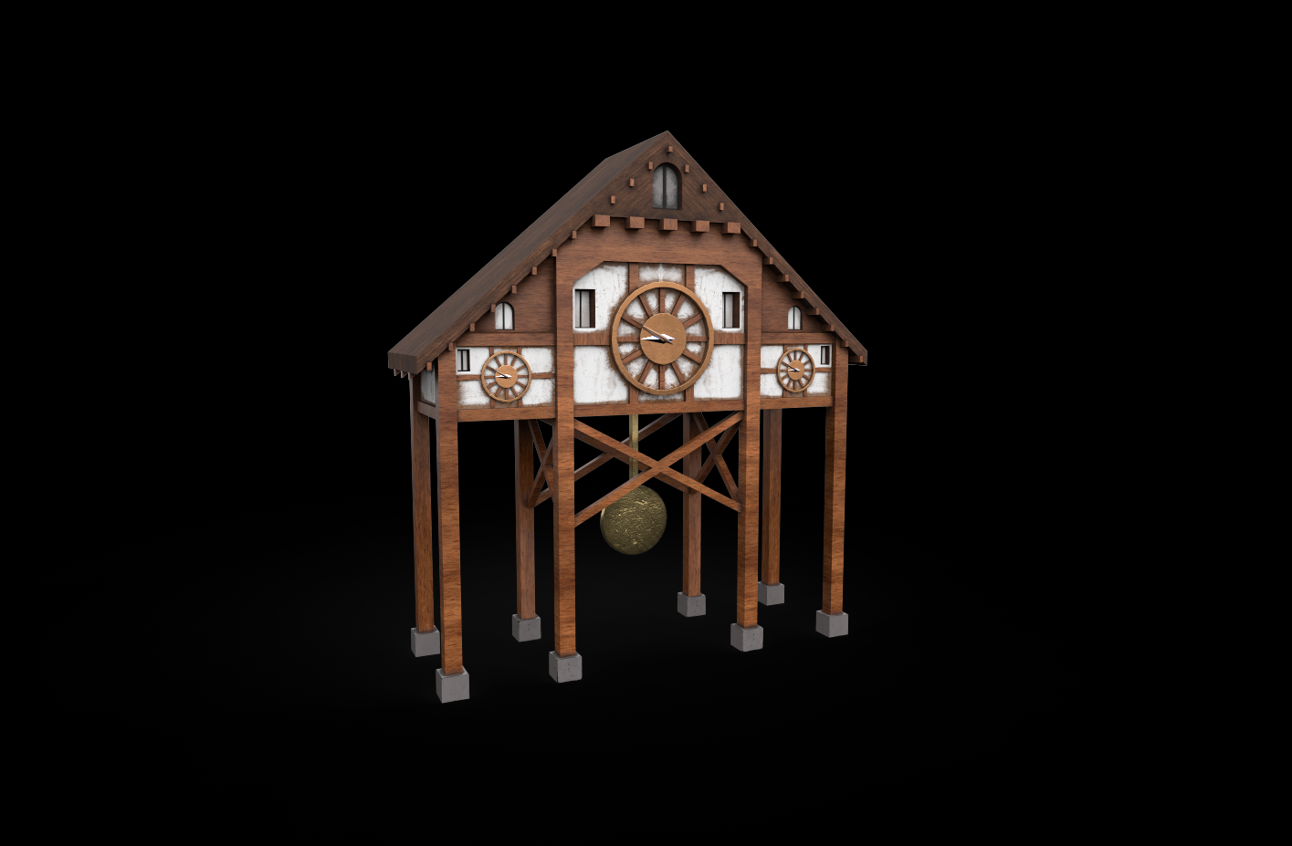 Tower Workshop And Upgrade Workshop 3d Model In Buildings