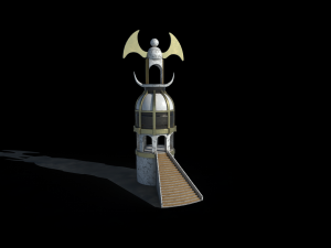 tower parapet and upgrade parapet Model 3D