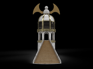 tower parapet and upgrade parapet Model 3D