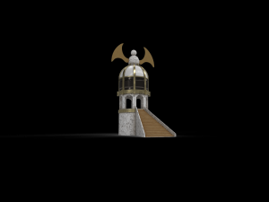 tower parapet and upgrade parapet Model 3D