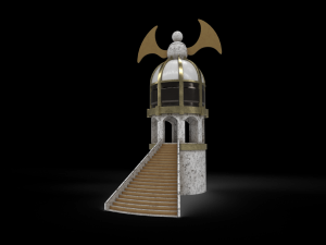 tower parapet and upgrade parapet Model 3D